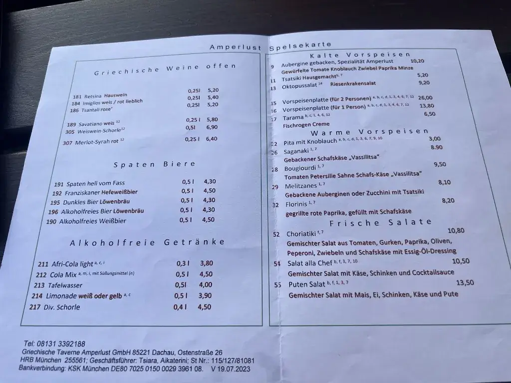 Menu_Amperlust • Griechisches Restaurant_Achau_immagine_2