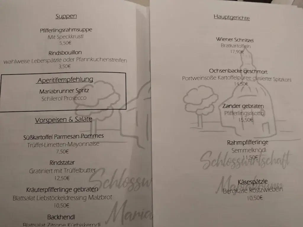 Menu_Schlosswirtschaft Mariabrunn - Restaurant und Biergarten_Achau_image_4