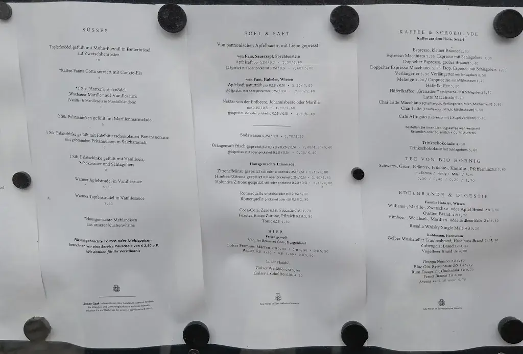 Menu_Café Restaurant GRENADIER_Forchtenstein_image_1