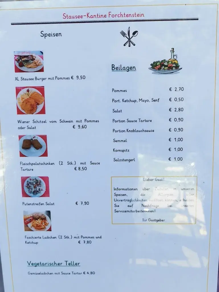 Menu_Stausee-Kantine Forchtenstein_Forchtenstein_image_2
