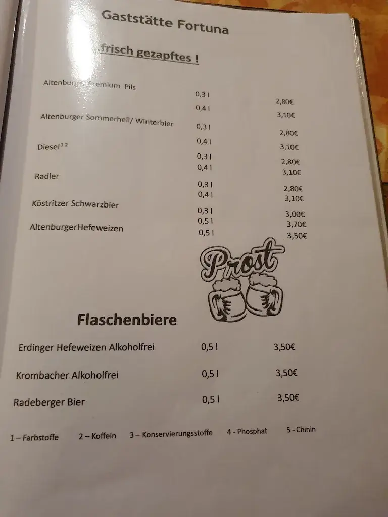 Menu_Gaststätte Fortuna_Altenburg_immagine_2
