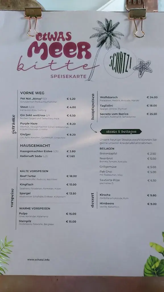 Menu_Restaurant Schatz_Amstetten_immagine_2