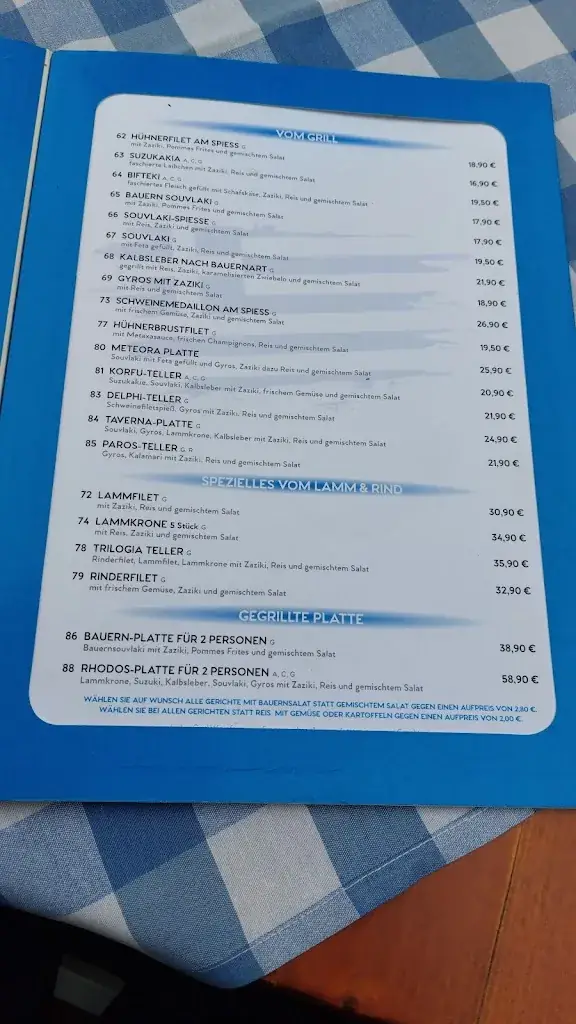 Menu_Griechische Taverne Am Sachsengang_Andlersdorf_image_1