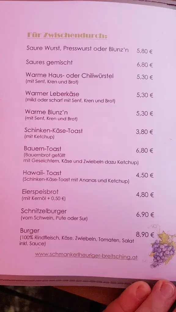 Menu_Schmankerlheuriger Breitsching_Bad Erlach_immagine_1