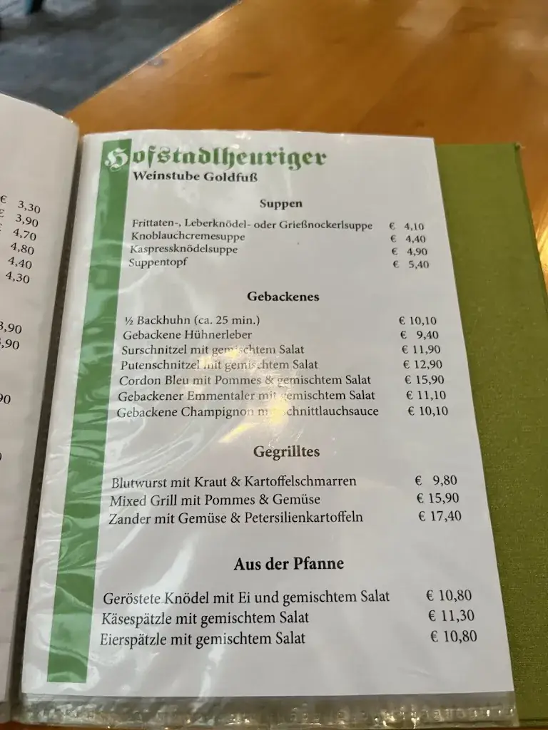 Menu_Hofstadlheuriger Weinstube Goldfuß_Bad Fischau_immagine_3