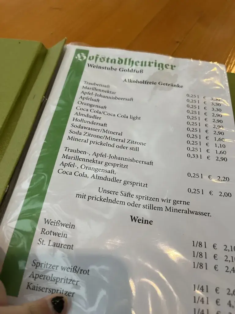Menu_Hofstadlheuriger Weinstube Goldfuß_Bad Fischau_immagine_4