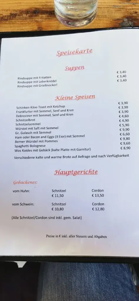 Menu_Dorfwirtshaus Bauer_Bernhardsthal_immagine_1