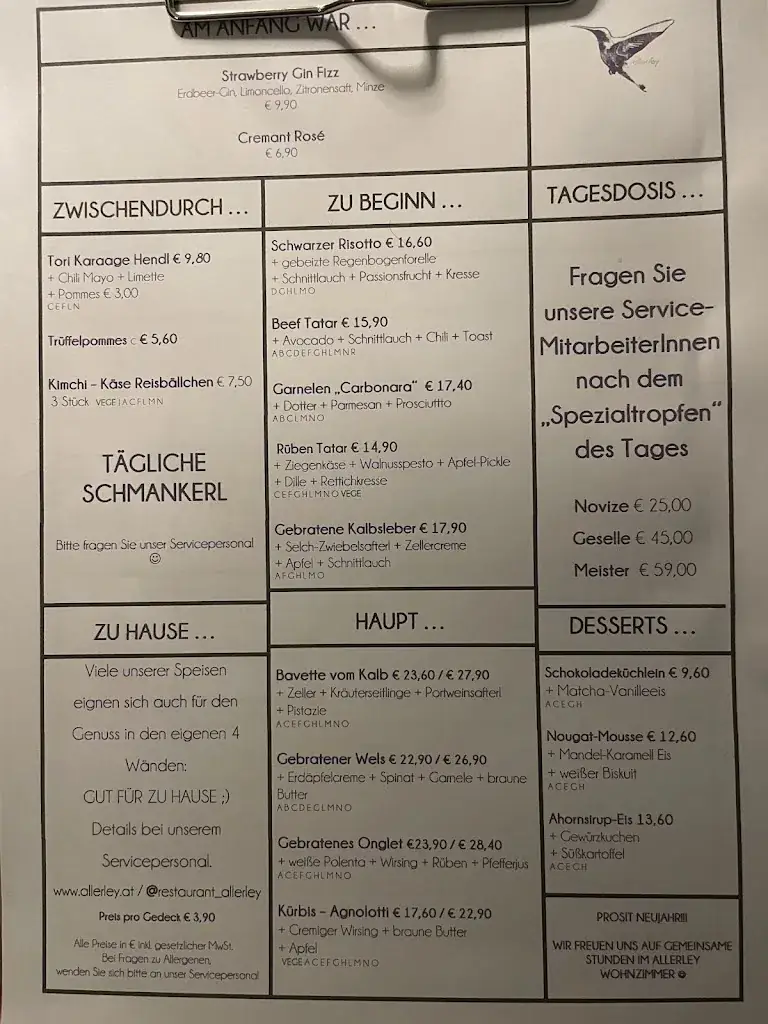 Menu_Restaurant Allerley_Bad Vöslau_image_4