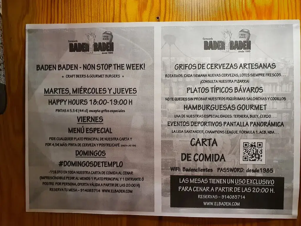 Menu_Cervecería Baden Baden_Baden_image_4