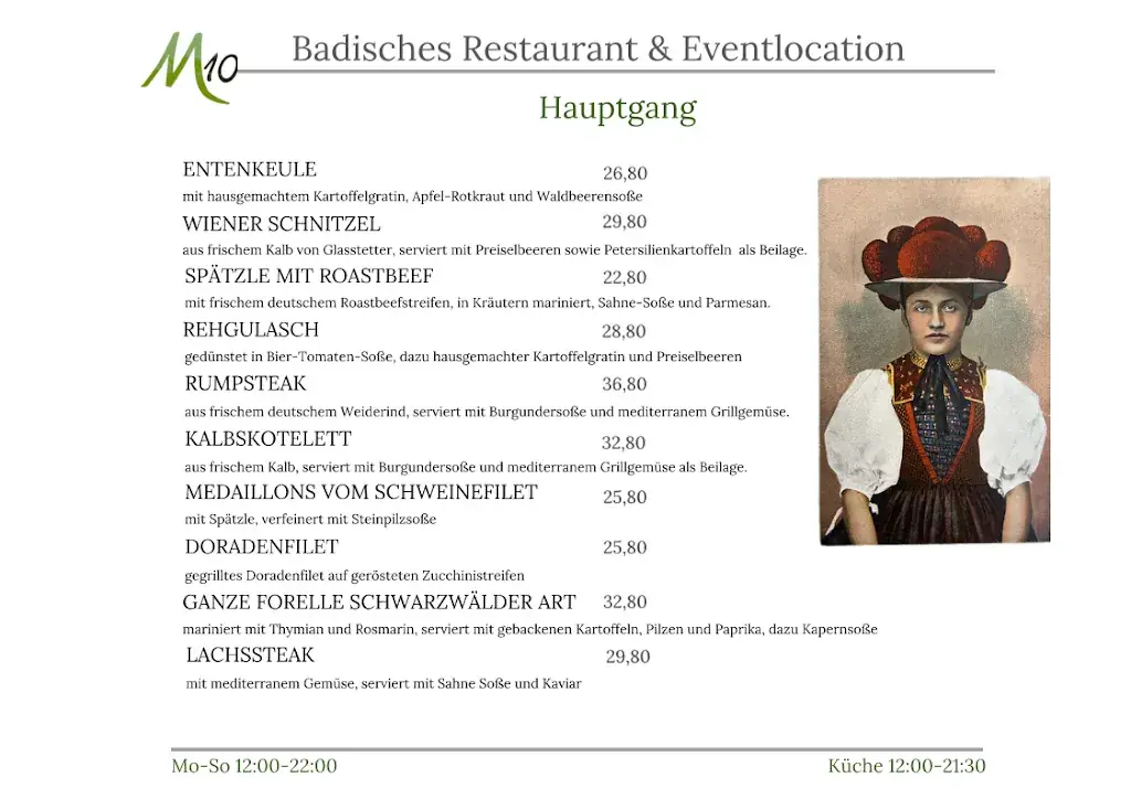 Menu_M10 Badisches Restaurant & Eventlocation_Baden_immagine_1