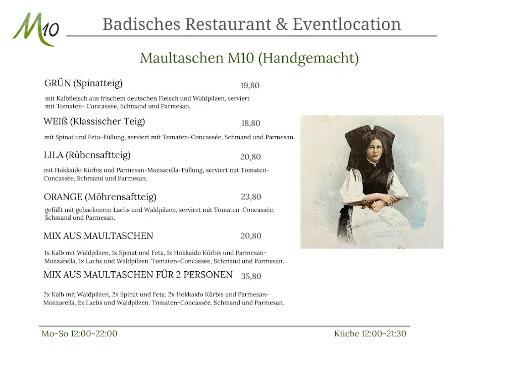 Menu_M10 Badisches Restaurant & Eventlocation_Baden_immagine_4
