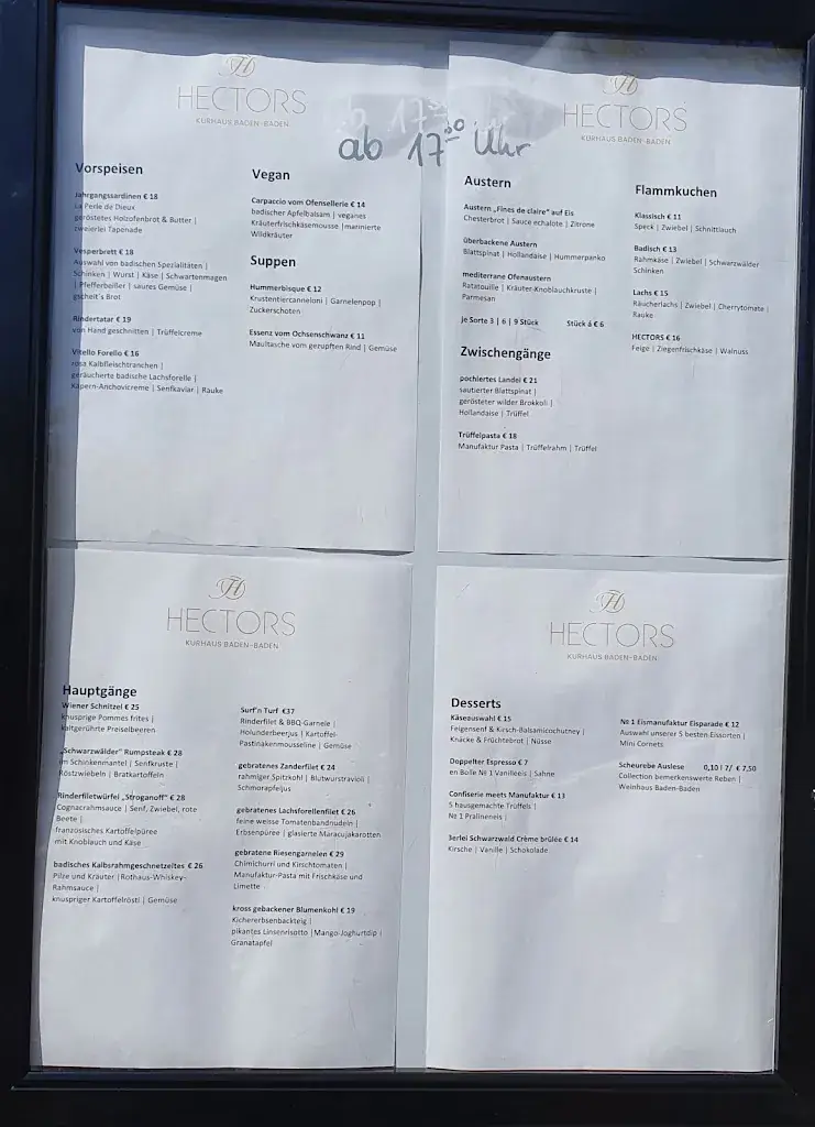 Menu_HECTORS im Kurhaus Baden-Baden_Baden_immagine_1
