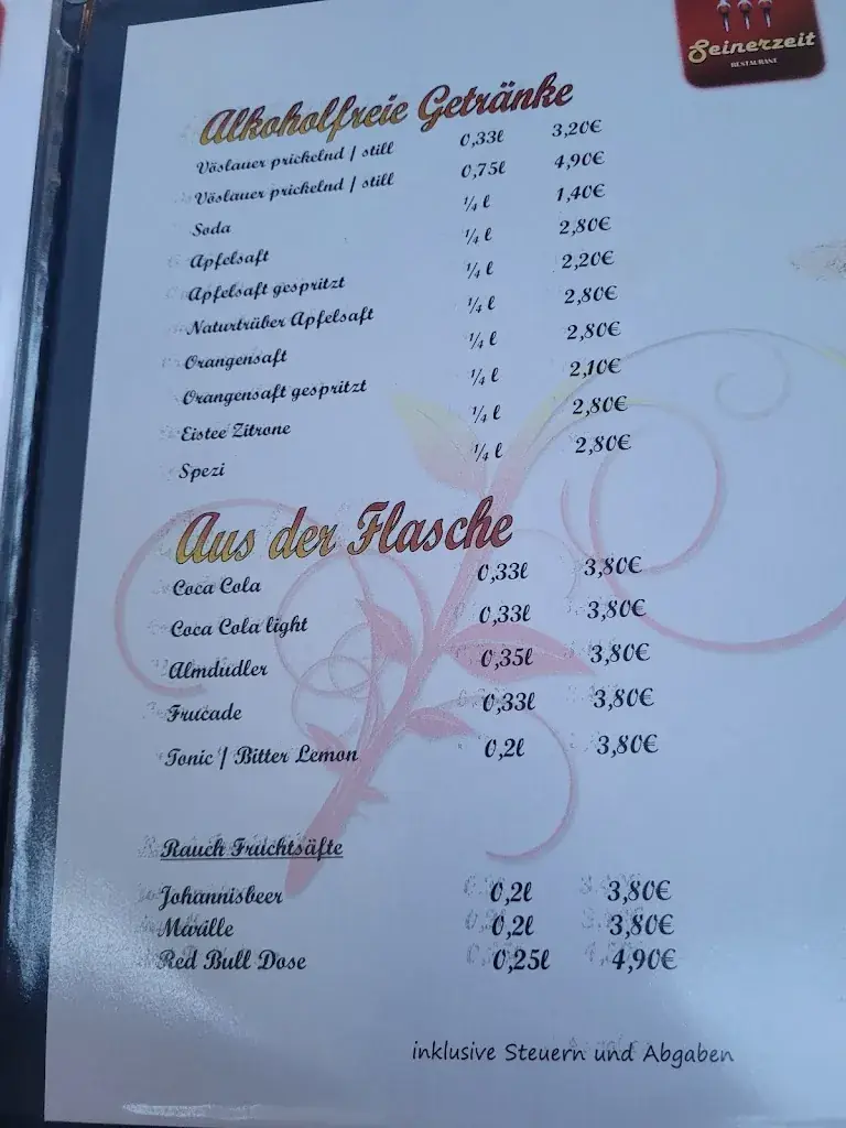 Menu_Restaurant Seinerzeit_Deutsch-Wagram_immagine_2