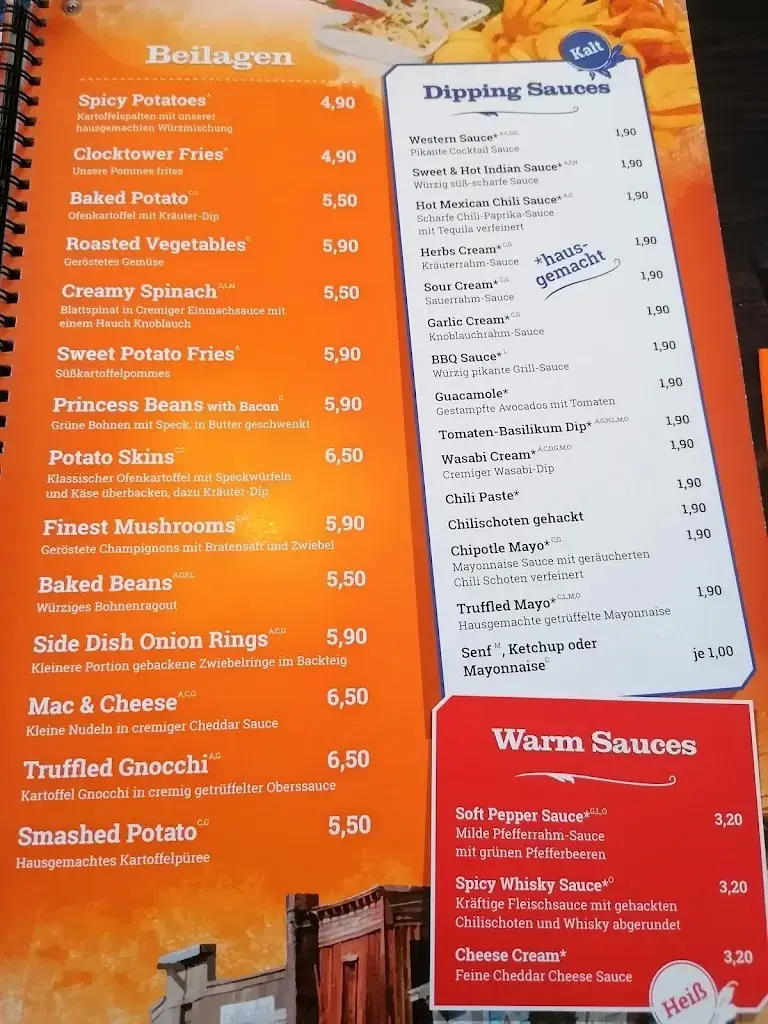 Menu_Clocktower American Bar & Grill Wien-Süd_Brunn am Gebirge_immagine_3