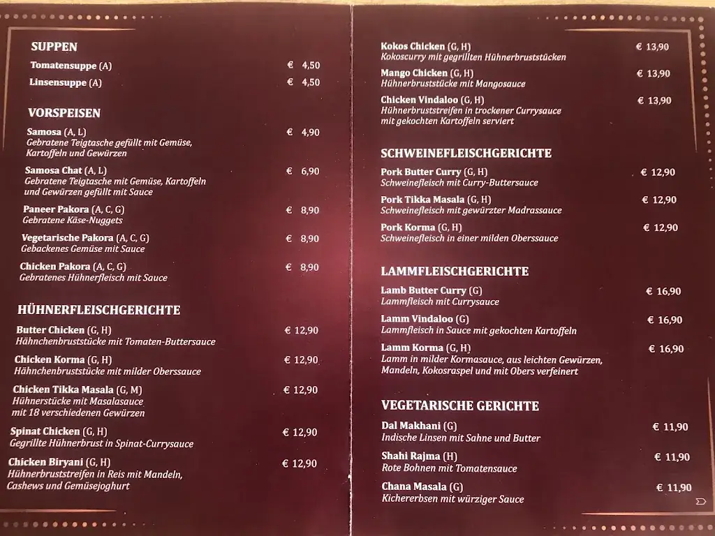 Menu_Indiago_Drasenhofen_image_1