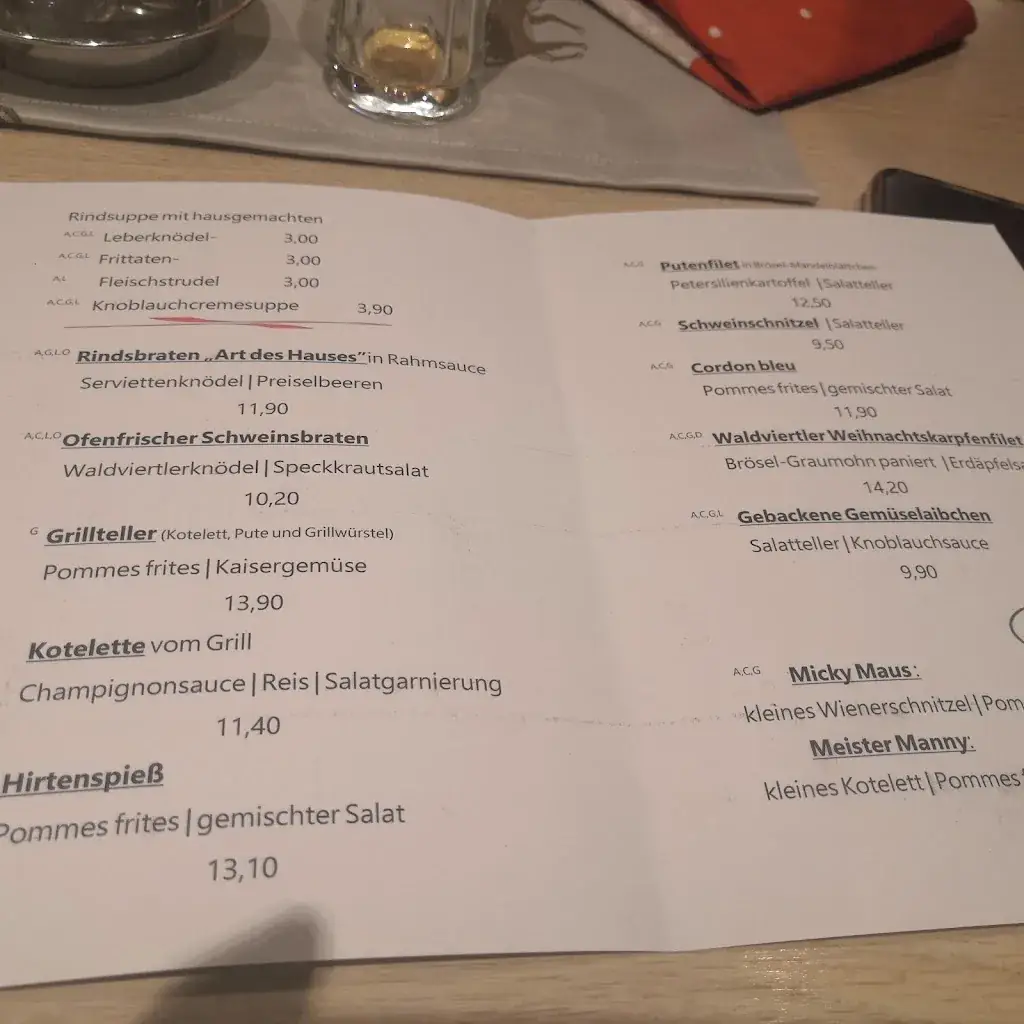 Menu_Landgasthof Gamerith_Brunn an der Wild_immagine_1