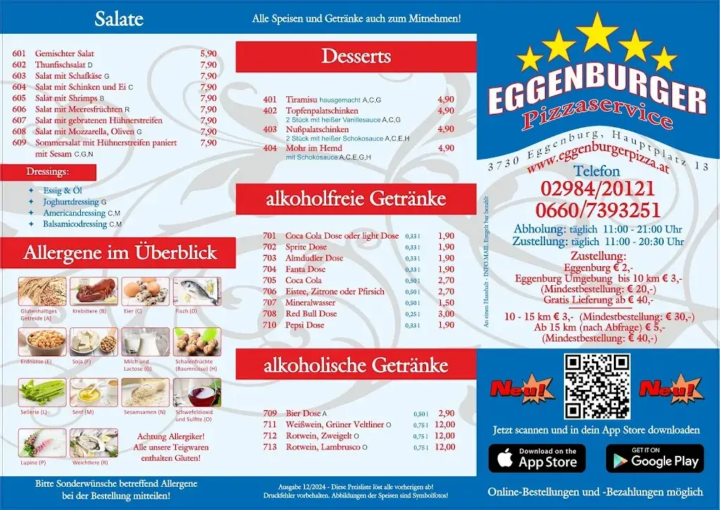 Menu_Eggenburger Pizzaservice_Eggenburg_immagine_3