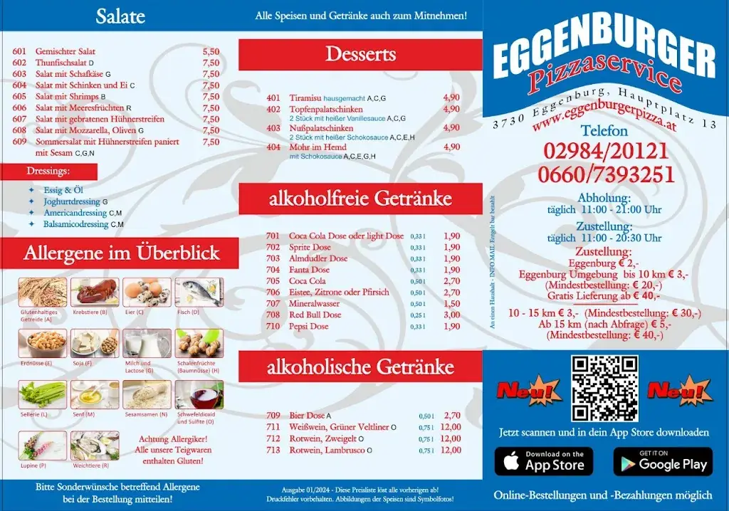 Menu_Eggenburger Pizzaservice_Eggenburg_immagine_4