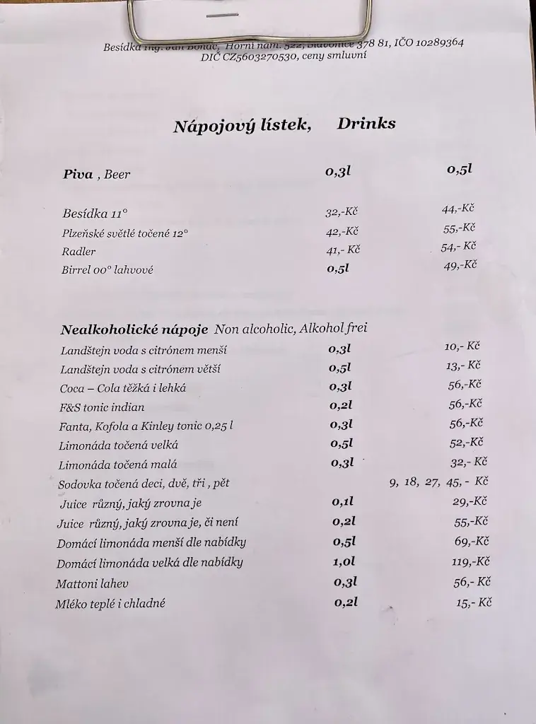 Menu_Design Hotel Besídka_Eggern_immagine_3