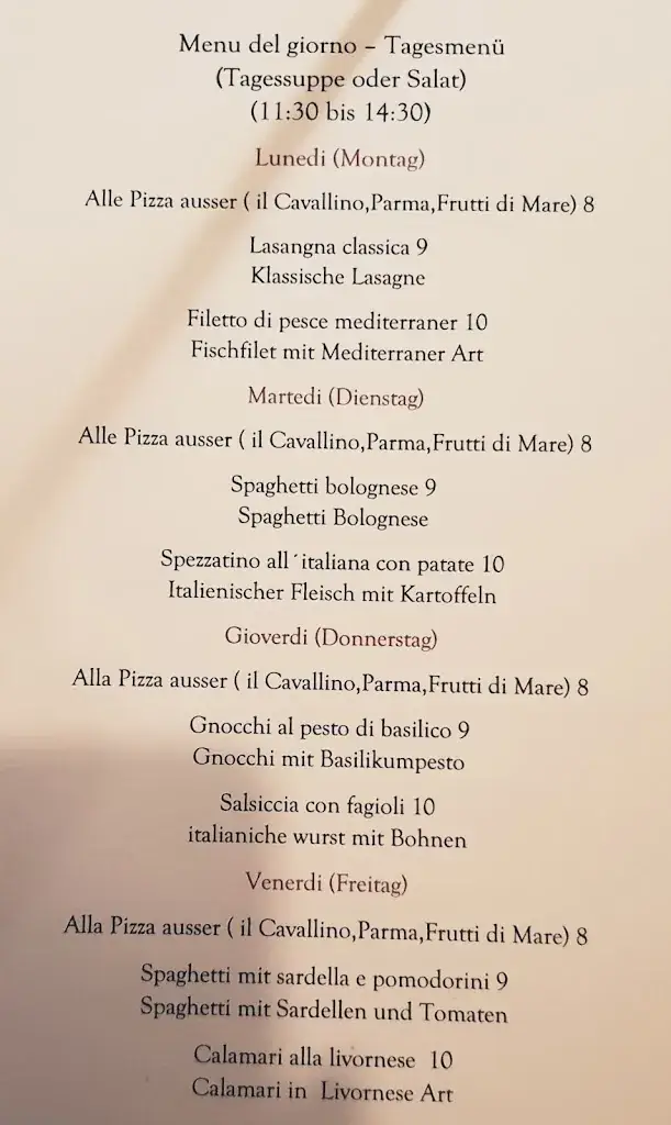 Menu_Ristorante il Cavallino Ebreichsdorf_Ebreichsdorf_immagine_1