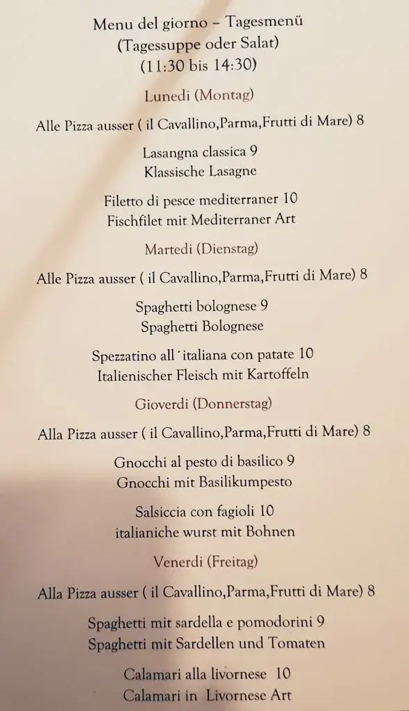 Menu_Ristorante il Cavallino Ebreichsdorf_Ebreichsdorf_immagine_2