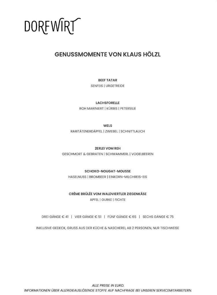Menu_Dorfwirt – Restaurant Litschau_Eisgarn_immagine_4