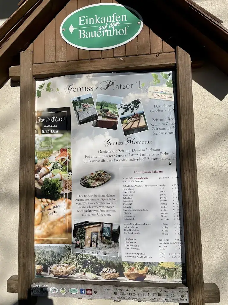 Menu_Gasthaus Langthaler_Emmersdorf an der Donau_image_1