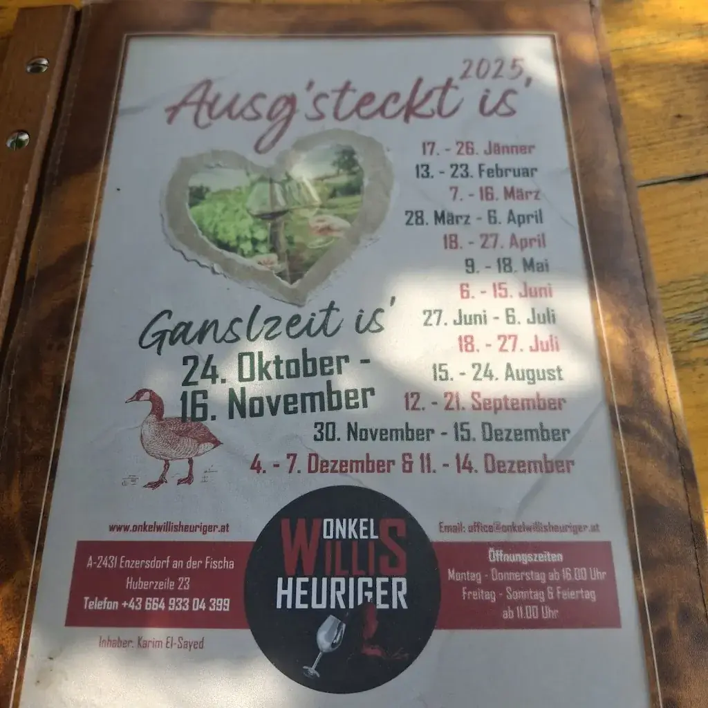 Menu_Onkel Willis Heuriger_Enzersdorf an der Fischa_image_2