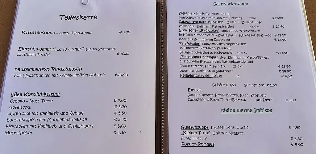 Menu_Seebuffet Tretbootverleih Krieger - Saisonende am 15.09.25 - nur Gartenbetrieb!_Ernsthofen_immagine_1