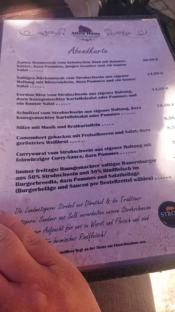 Menu_Altes Haus_Gattendorf_image_1