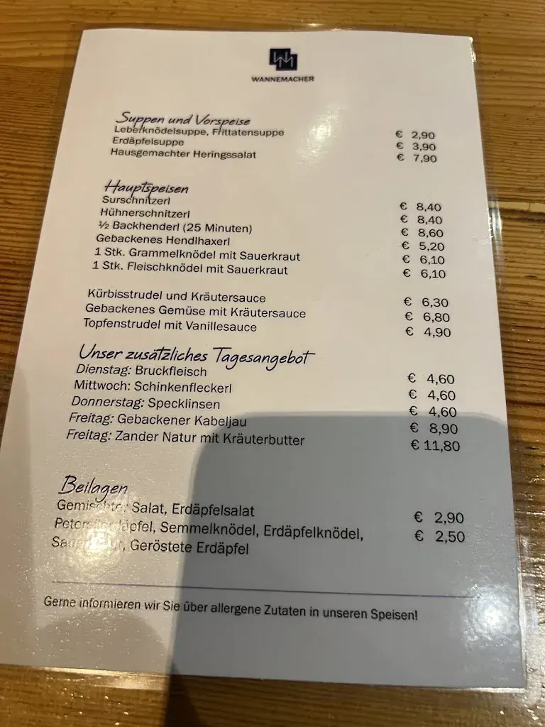 Menu_Wannemacher Weingut Heuriger_Enzersfeld_immagine_3