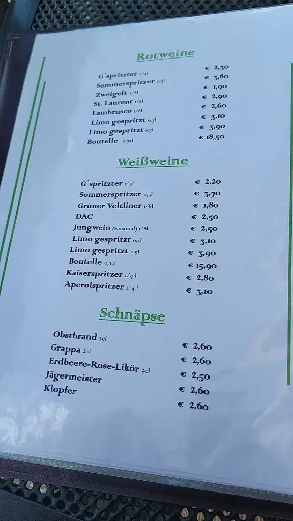Menu_Pizzeria - Restaurant Speranza_Ernstbrunn_image_1