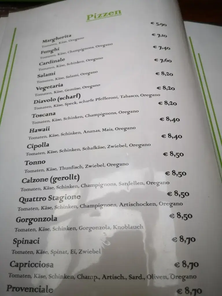 Menu_Pizzeria - Restaurant Speranza_Ernstbrunn_image_3