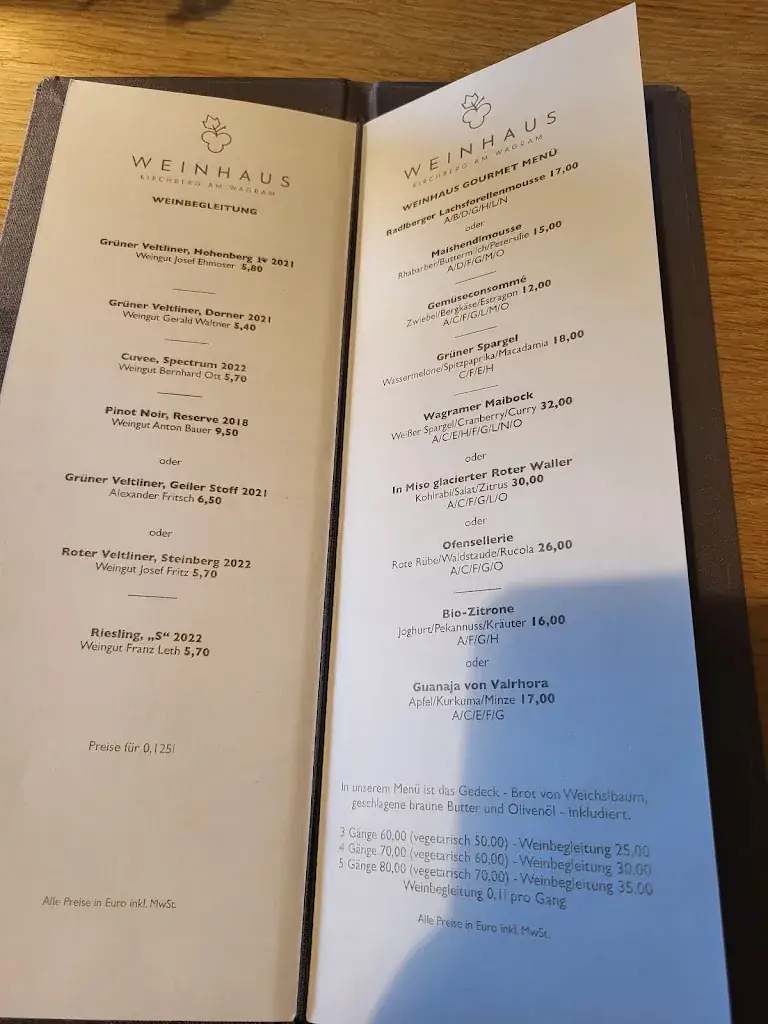 Menu_Weinhaus - Kirchberg am Wagram_Fels am Wagram_immagine_1