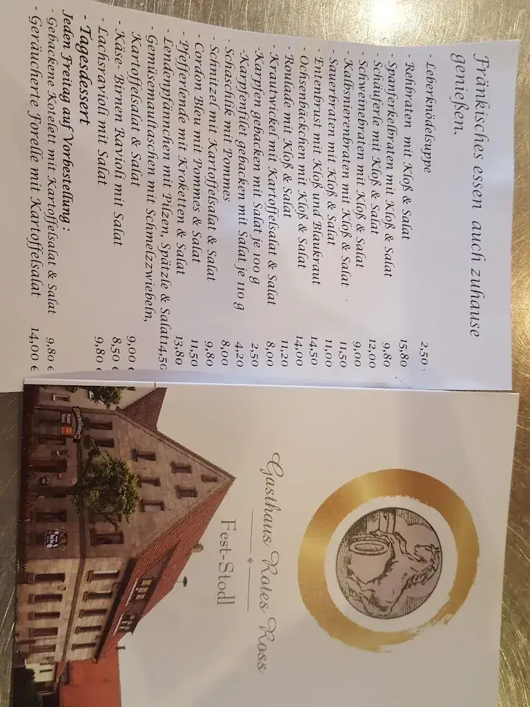 Menu_Gasthof Krämer_Eschenau_immagine_1