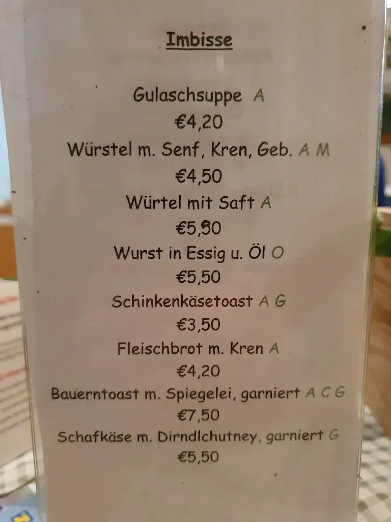 Menu_Gasthof Schönau_Frankenfels_immagine_1