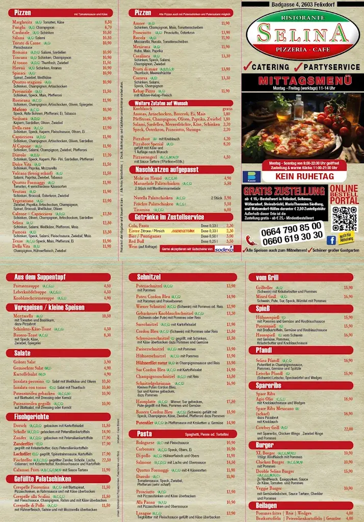 Menu_Ristorante Pizzeria Cafe Selina_Felixdorf_image_1