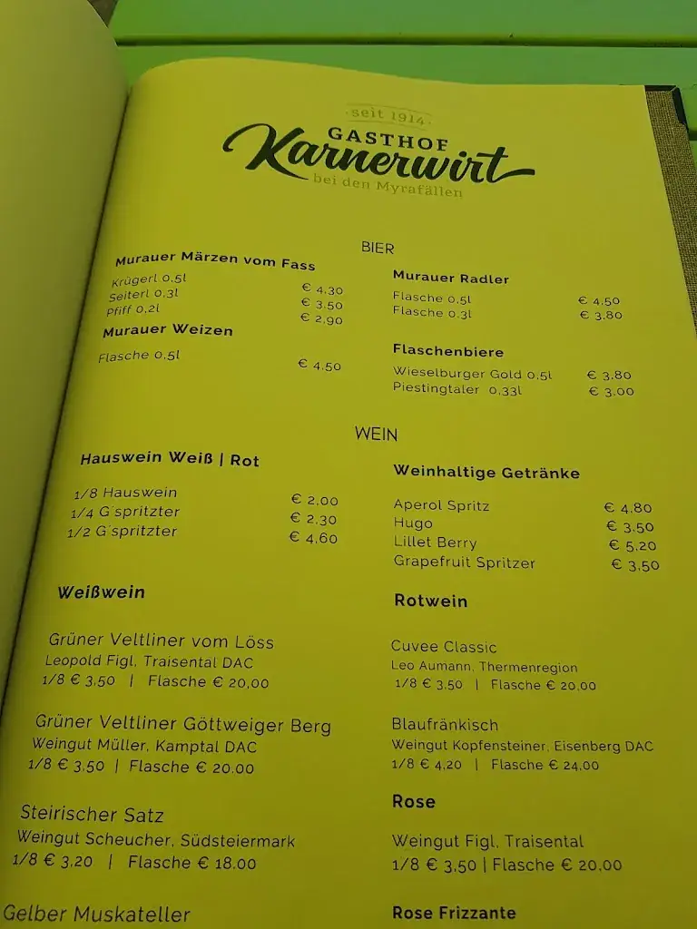 Menu_Gasthof Karnerwirt bei den Myrafällen_Furth an der Triesting_image_1