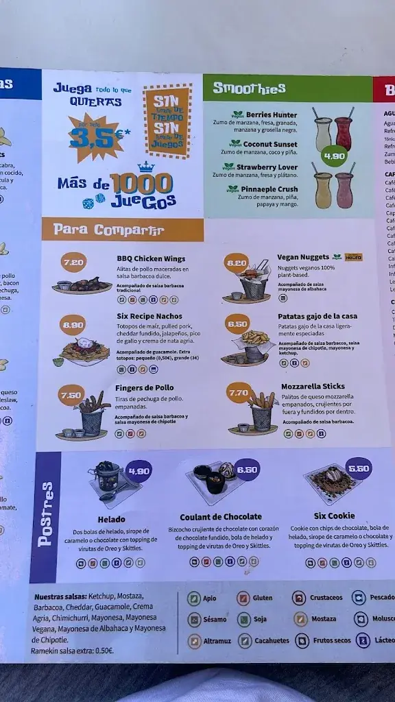 Menu_Six Board Game Cafe_Gaming_image_4