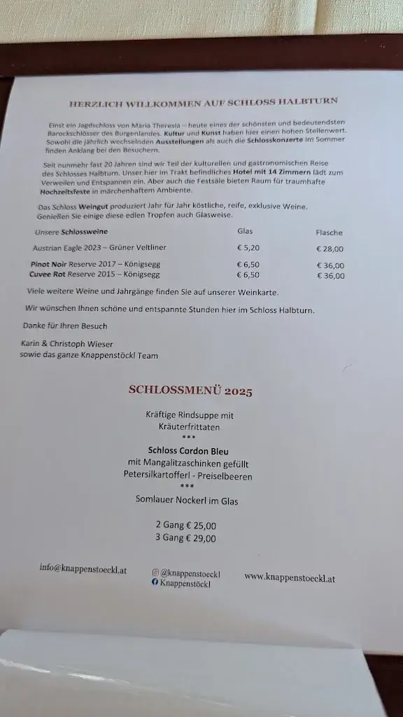 Menu_Hotel & Restaurant Knappenstöckl_Halbturn_imagen_1