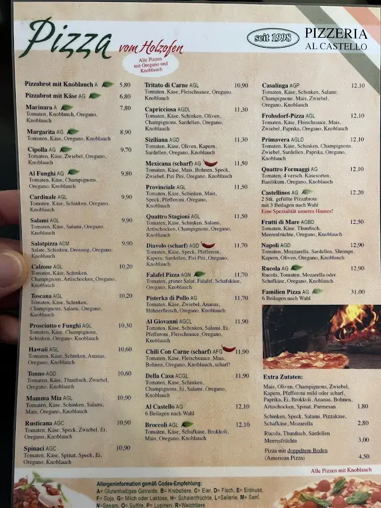 Menu_Pizzeria Al Castello_Frohsdorf_immagine_1