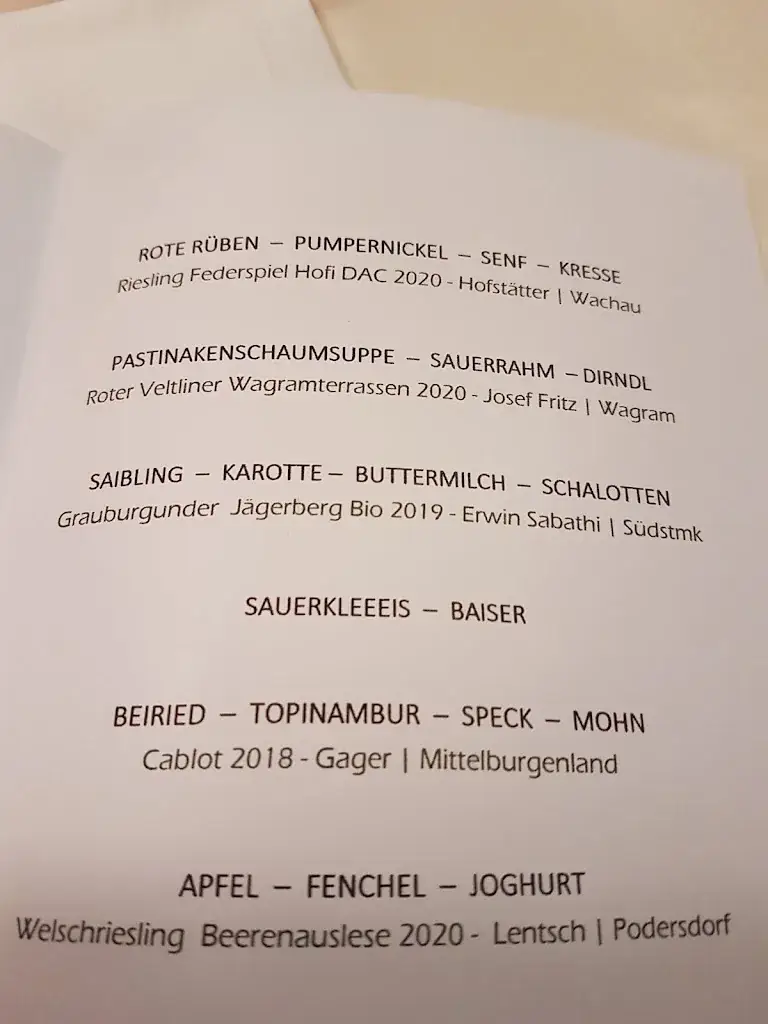 Menu_Restaurant Görg - früher Kupfer-Dachl_Frohsdorf_immagine_1