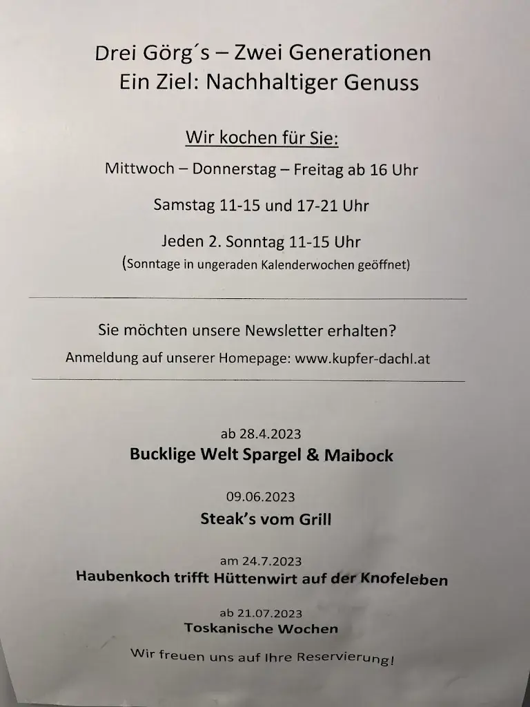 Menu_Restaurant Görg - früher Kupfer-Dachl_Frohsdorf_immagine_3