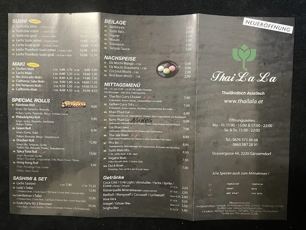 Menu_Thai La La_Gänserndorf_image_1
