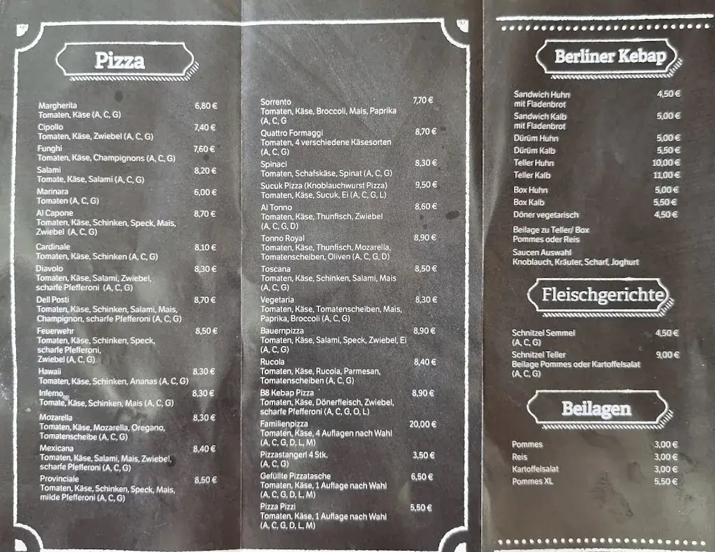 Menu_B8 Berliner Geschmack Döner Pizza Gänserndorf_Gänserndorf_image_3