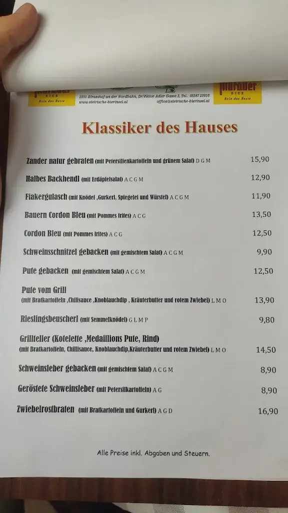 Menu_Gasthof Styrian Bierinsel_Gänserndorf_image_2