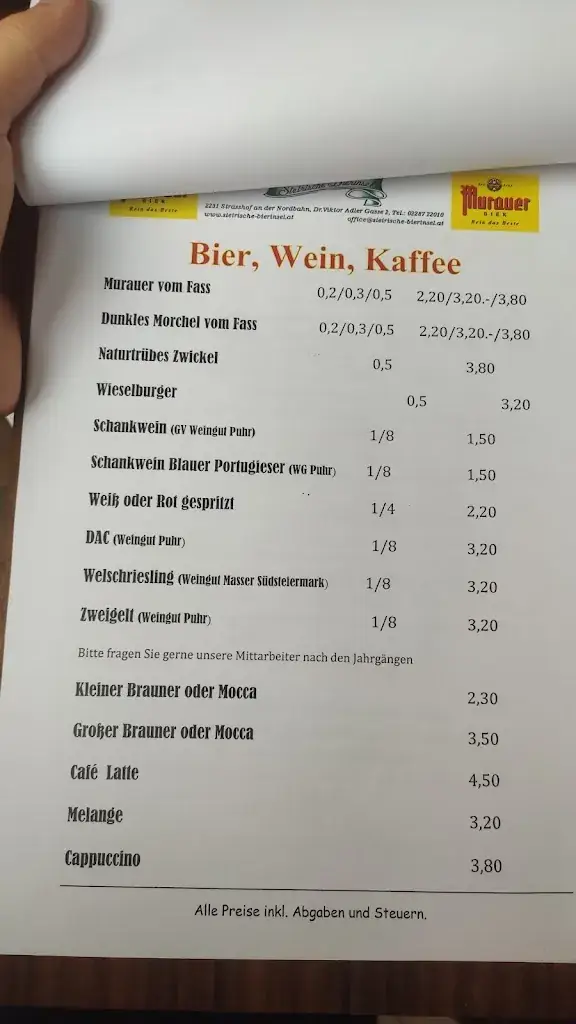 Menu_Gasthof Styrian Bierinsel_Gänserndorf_image_3