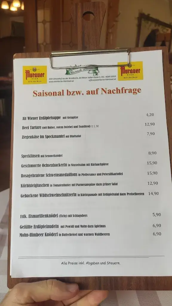 Menu_Gasthof Styrian Bierinsel_Gänserndorf_image_4
