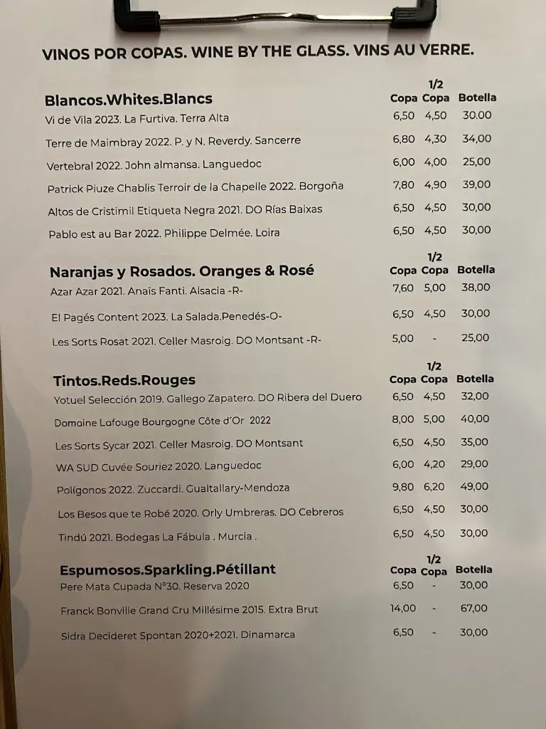 Menu_La Fisna Wine Bar_Geras_image_1