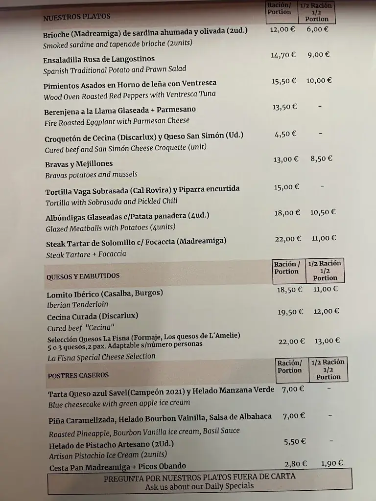 Menu_La Fisna Wine Bar_Geras_image_2